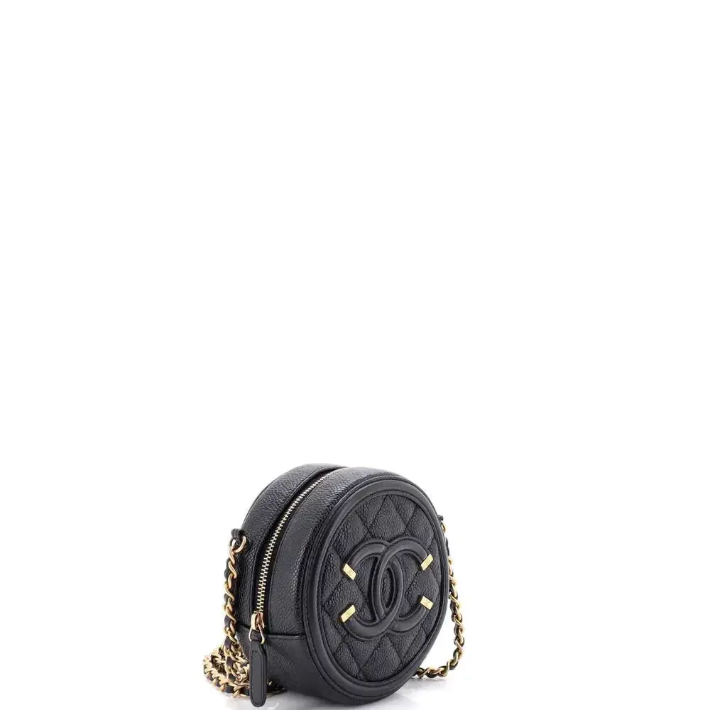 Chanel Filigree Round Clutch With Chain #258805C31B
